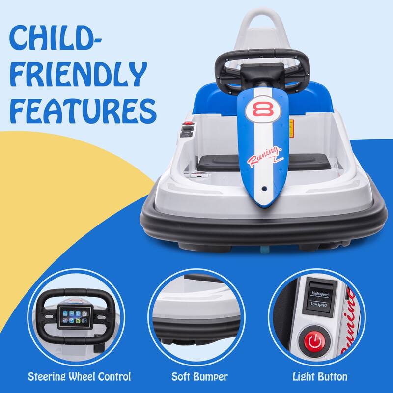 6V Electric Ride on Bumper Car for Kids & Toddlers