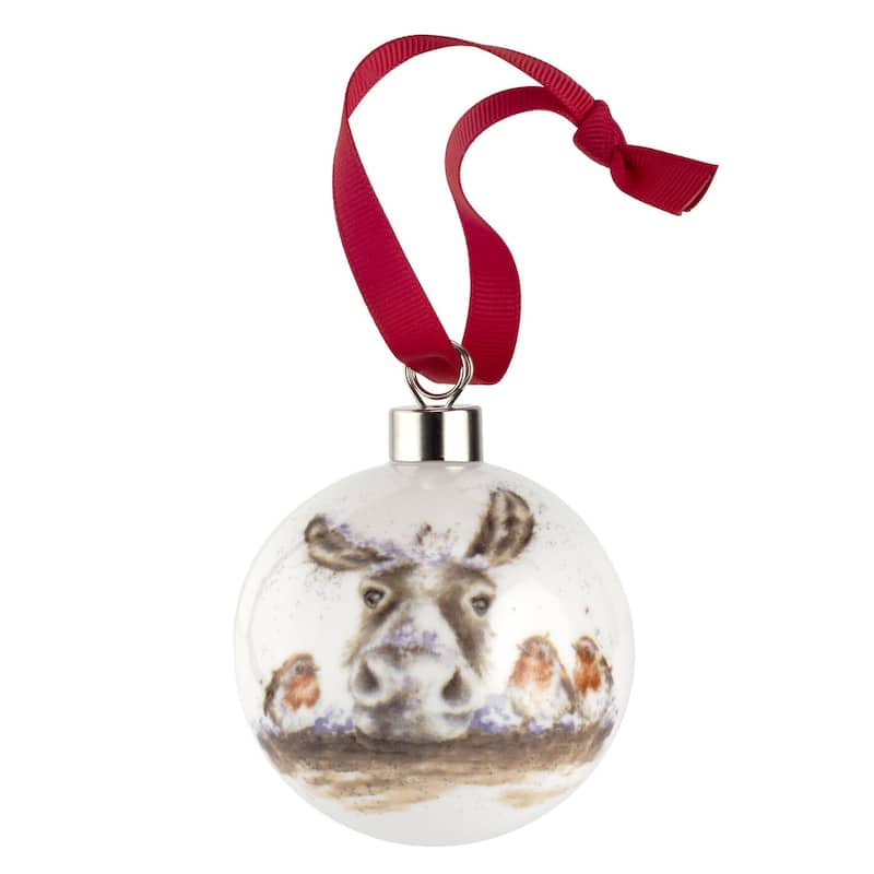 Royal Worcester Wrendale Designs Christmas Bauble