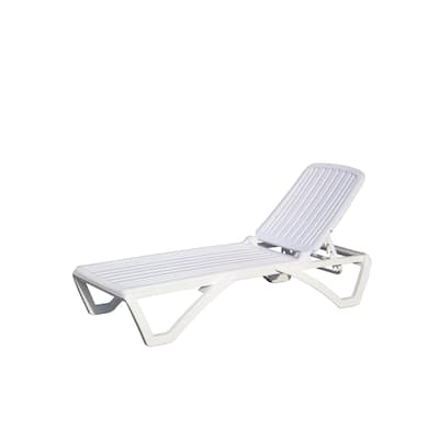 Pool Lounge Chair Plastic Adjustable Recliner in-Pool Lounger Tanning