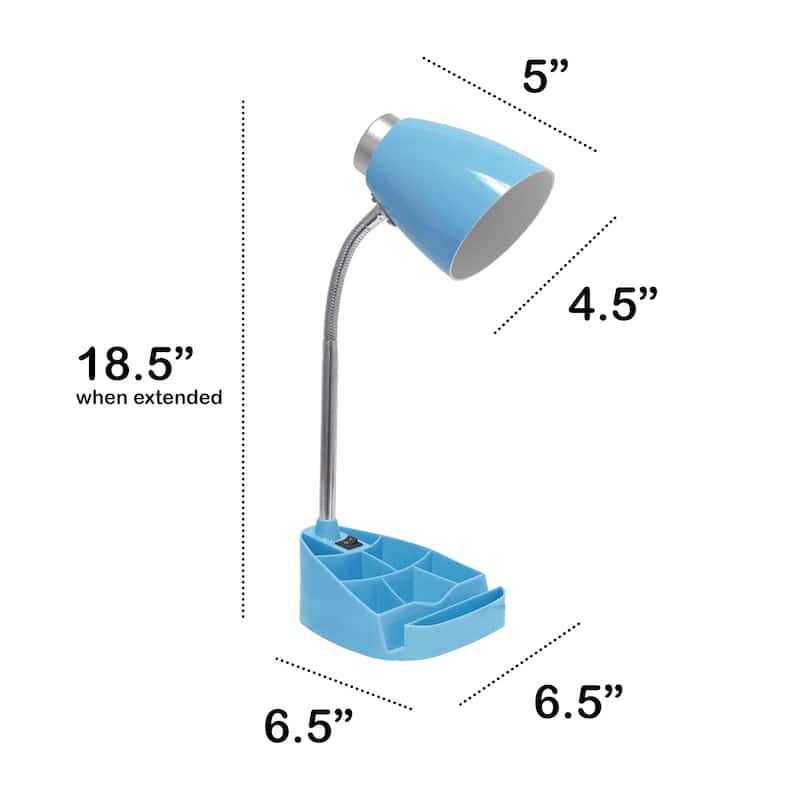 Creekwood Home 18.5" Flexible Gooseneck Organizer Desk Lamp - 18.5