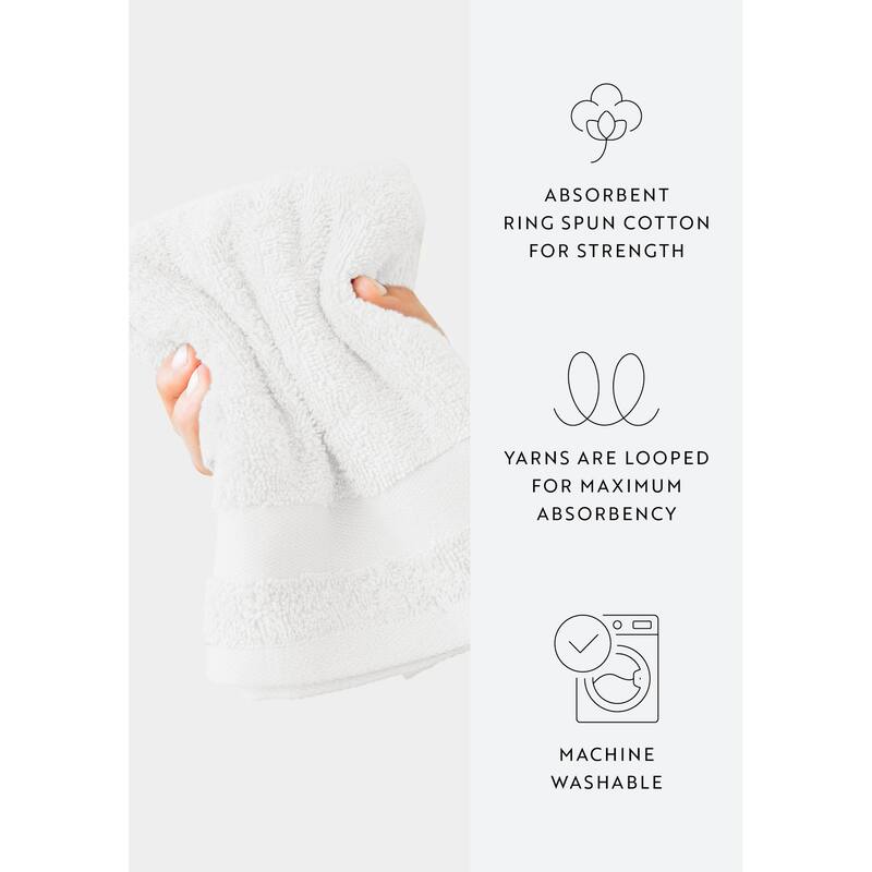 Becky Cameron 4-Piece Ultra Soft Cotton Hand Towel Set
