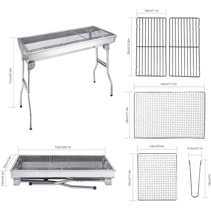 Barbecue Grill Portable BBQ Charcoal Grill Smoker Grill