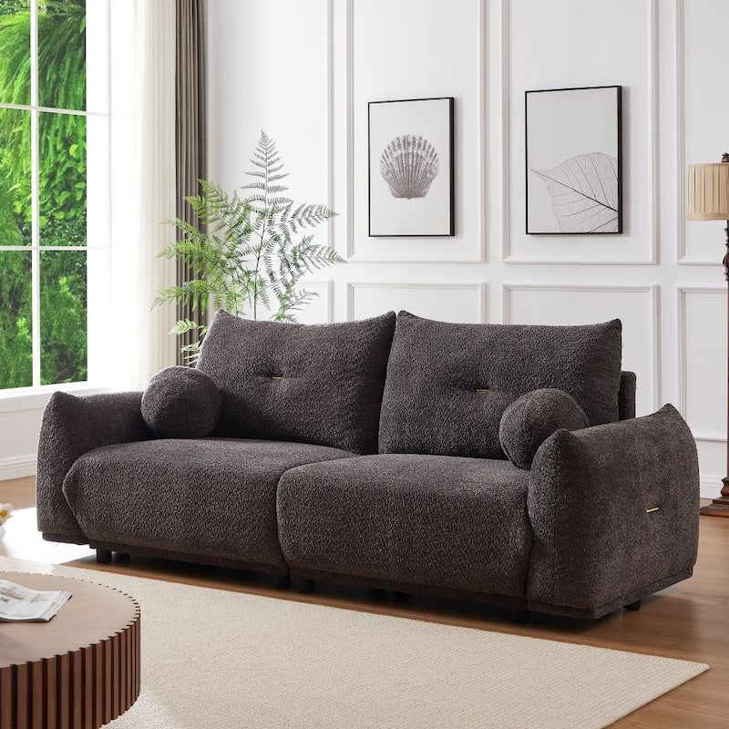 Lamb's Wool 2-Seater 90'' Comfortable Cushion Sofa