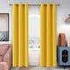 preview thumbnail 82 of 135, Deconovo Grommet Room Darkening Curtains, Set of 4 Panels 42x72 Inch - Mellow Yellow