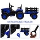 preview thumbnail 22 of 23, Electric Kids Ride On Tractor with Trailer, 12V Battery Powered Vehicle Toy