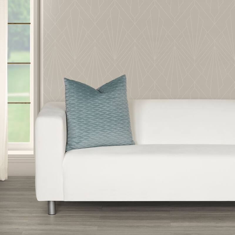 The Great Gatsby Velvet Wave Pleated Throw Pillow