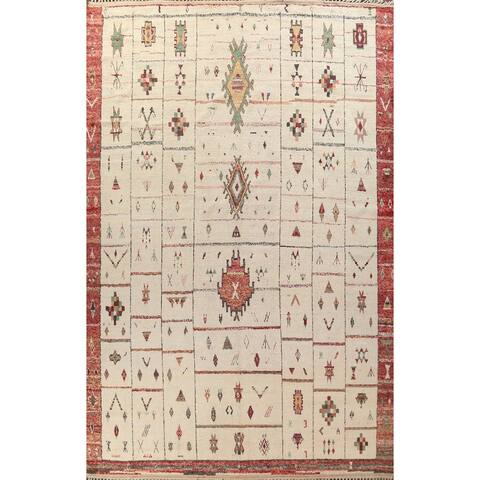 Large Tribal Oriental Moroccan Living Room Area Rug Wool Hand-knotted - 11'10" x 16'5"