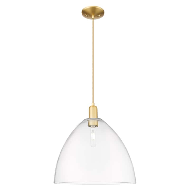 Innovations Lighting Endless Possibilities Arcadia - Bristol - 1 Light 16" Cord Hung Mini Pendant - Clear/Satin Gold