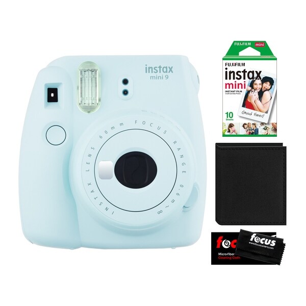 Shop Fujifilm Instax Mini 9 Instant Camera Ice Blue With Film Pack Bundle Overstock 21292425
