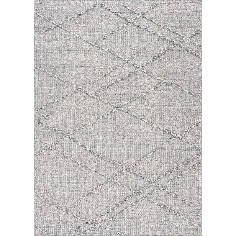 Hauteloom Butch Living Room, Bedroom Patio Outdoor Area Rug - Farmhouse - Taupe,Beige - 2' x 3' - 2'7" x 7'3" - Beige, Cream, Grey / Baqer 3