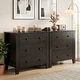 preview thumbnail 12 of 19, Gymax 3 Drawer Dresser Chest of Drawers Bedside Table for Living Room
