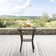 preview thumbnail 3 of 13, Corvus Salerno Outdoor 22-inch Wicker Glass Table