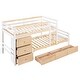 preview thumbnail 10 of 12, Merax Twin over Twin Loft Bunk Bed with Drawers and Ladder, Natural