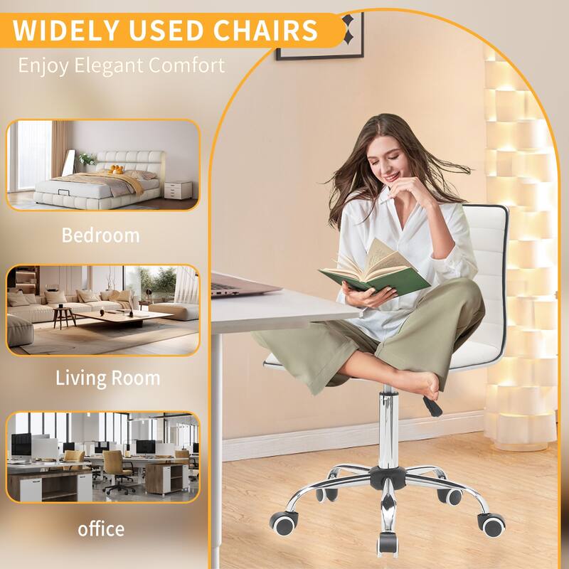 WIZ Contemporary Armless Desk Chair