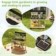 preview thumbnail 6 of 7, Outdoor Fir Wood Play Kitchen with Blackboard and Planting Pots-Natural - Multi
