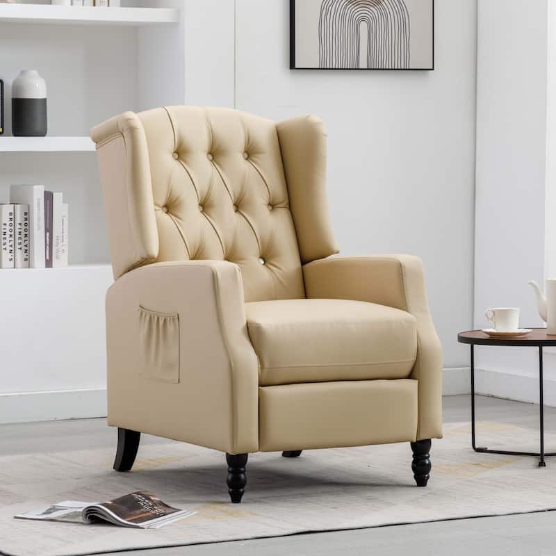 PU Leather Upholstered Recliner Chair