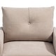 preview thumbnail 13 of 28, 23.6 Inch Seat Wide Chenille Accent Chair - Metal Black Legs Hold 300lbs