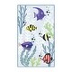 preview thumbnail 2 of 2, Ginza Six Washable Aquarium Symphony Kids Rug Rectangle 2' x 3'
