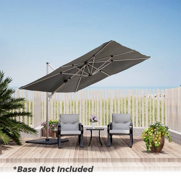 cheap patio tables with umbrella Walsunny 6 Piece Patio Furniture Set with Umbrella, Outdoor Patio Dining  Set with 4 Folding Chairs and Tempered Glass Dining Table, Brown