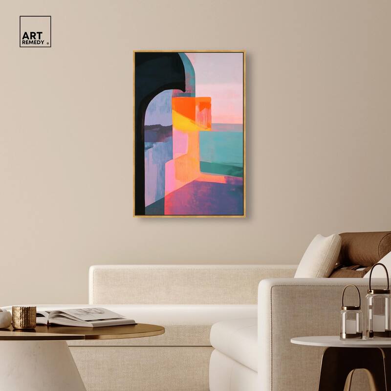 Color Blocks III Canvas by Art Remedy