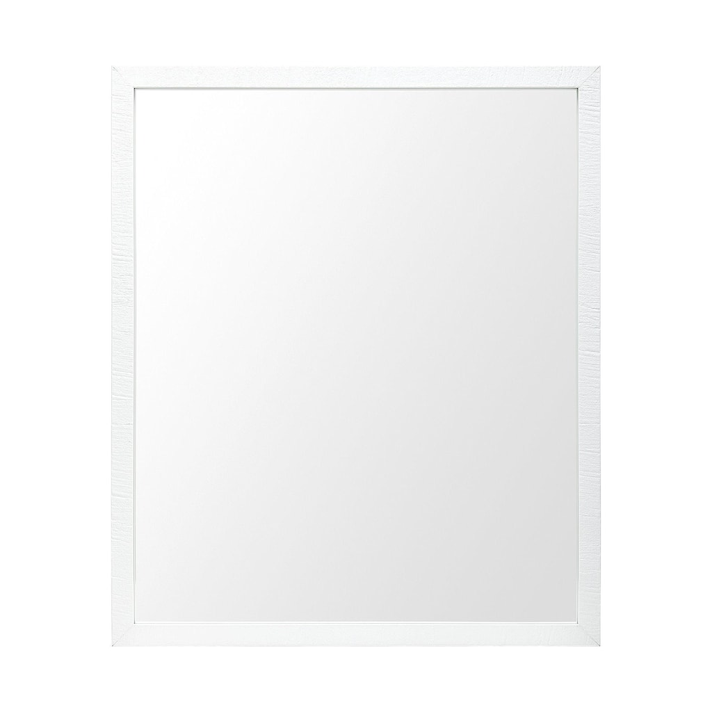 Bristol White 20x24 Faux Wood Frame Bathroom Vanity Mirror - 21.5L x 1.8W x 25.5H