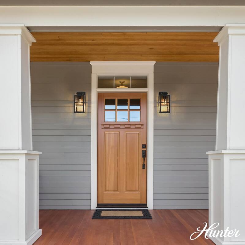 Hunter Aspenbrook Outdoor WeatherMax Wall Light - Modern, Mission - Porch, Patio, Garage - Wet Rated!