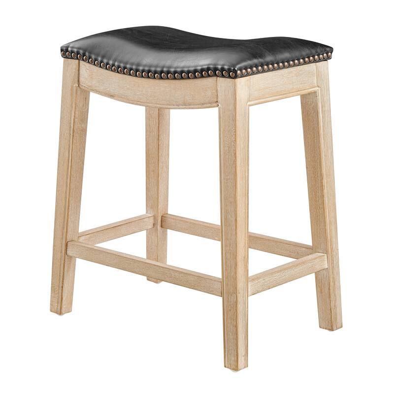 NPD Furniture Elmo KD Faux Leather Upholstered Counter Stool