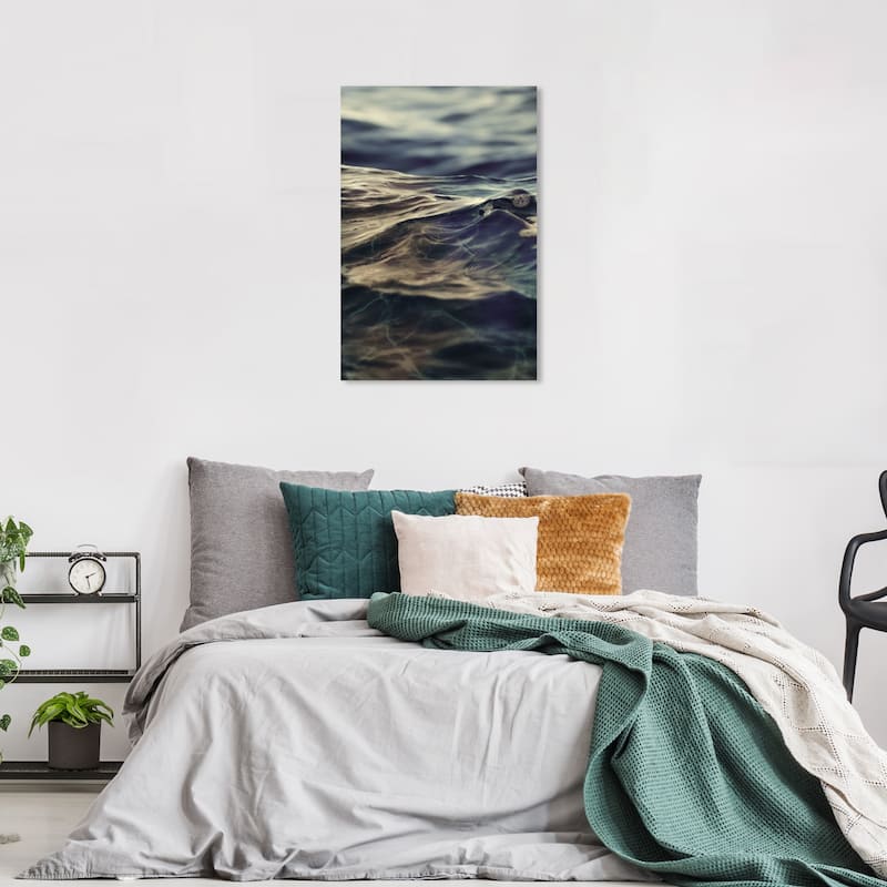 Wynwood Studio Canvas Nautical and Coastal Cold Waters Blue and Nautical & Coastal Wall Art Canvas Print - 36 x 24