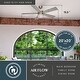 preview thumbnail 3 of 14, Ashford 52 in. Brushed Nickel Ceiling Fan with Reversible Black-Weathered Gray Blades, Dimmable LED Up-Down Light Kit and Remote