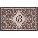 preview thumbnail 17 of 21, SAFAVIEH Handmade Monogram Galatea Rug 2'6" x 4' - B - Mocha - Rectangle