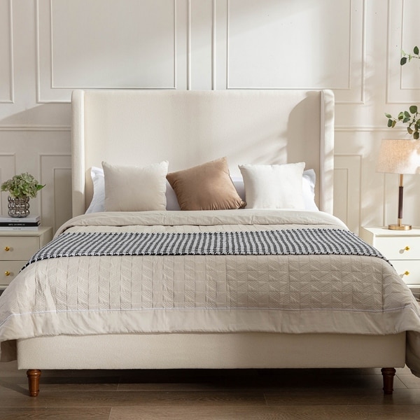 Harper Tall Headboard Upholstered Bed On Sale Bed Bath Beyond 40624799