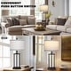 preview thumbnail 9 of 21, 27” Tall Vintage USB Table Lamp Set with Nightlight, Bulb Included (Set of 2) - 12.5'' x 12.5'' x 27''