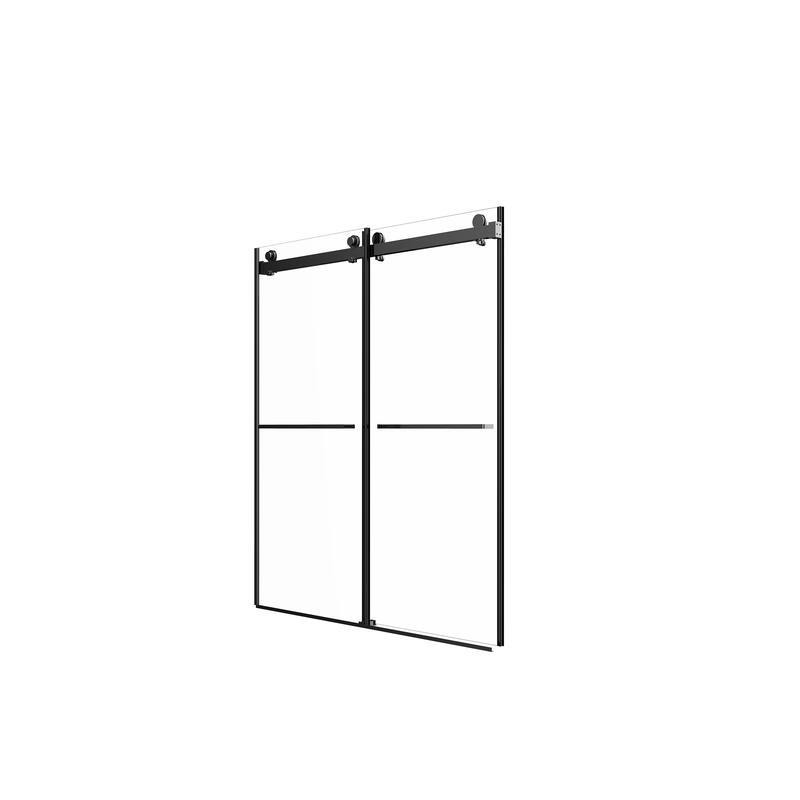 56"-60"W x 70"Frameless Sliding Shower Door with Clear Tempered Glass