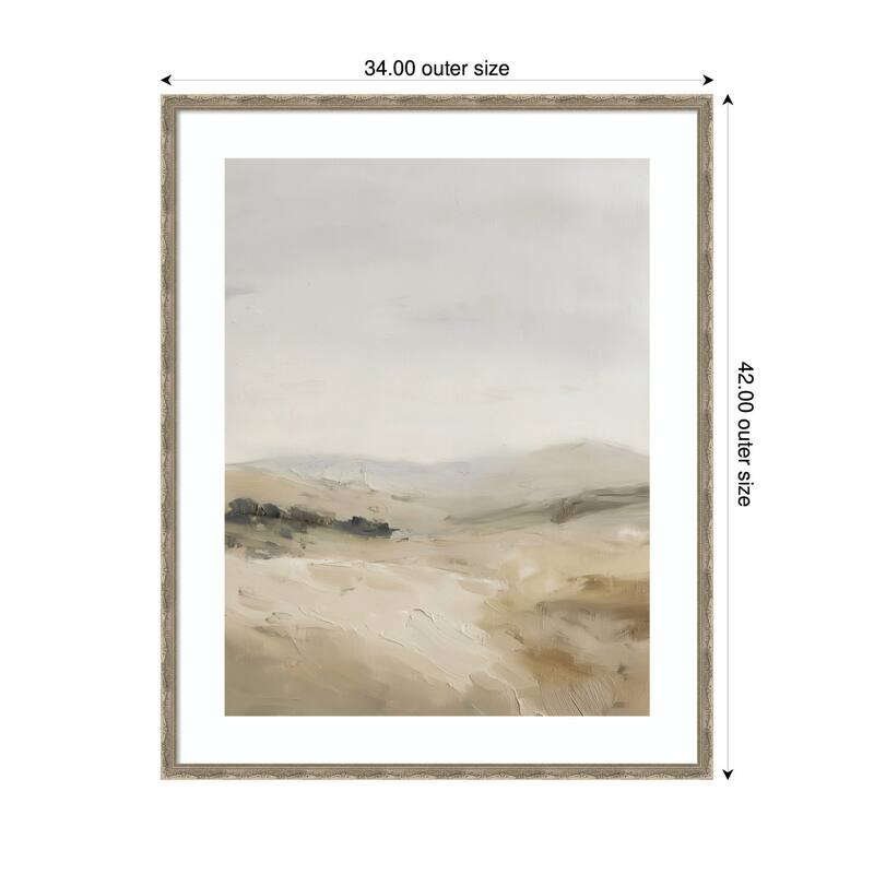 Kate and Laurel Fading Fields II by Amy Lighthall Framed Wall Art Print