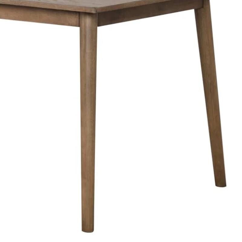Baylee Rectangular Dining Table, Straight Legs, 60 Inch Walnut Wood - Walnut Brown