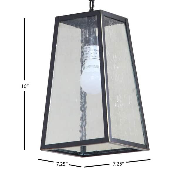 Elise 1 Light Outdoor Hanging Lamp - Imperial Black - Imperial Black