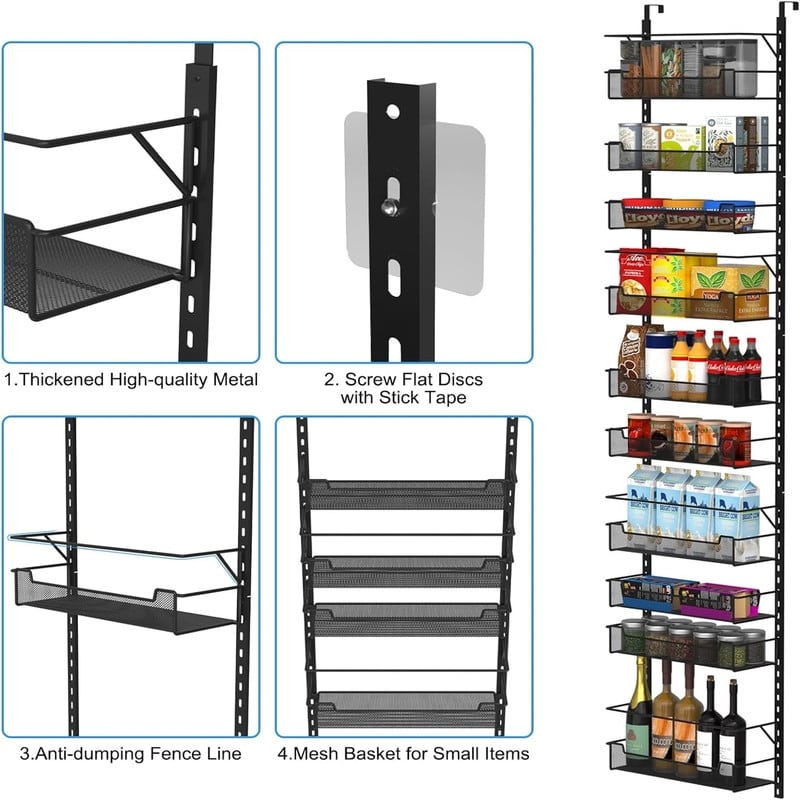 Over The Door Pantry Organizer 8Tier