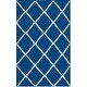 preview thumbnail 50 of 49, SAFAVIEH Handmade Flatweave Dhurries Regenia Modern Moroccan Wool Rug 2'6" x 4' - Dark Blue - Rectangle