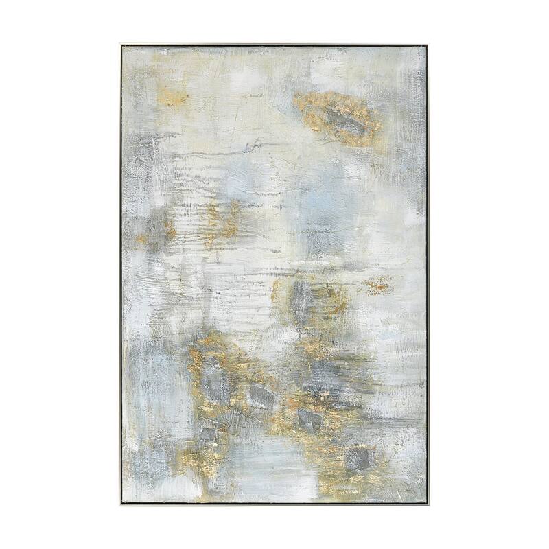 Elk Home Remembered Gold Neutral Fabric 60 Inch Wide Wall Art