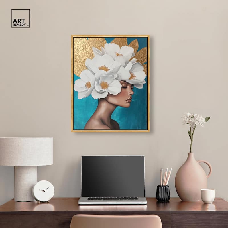 Floral Goddess I Canvas by Art Remedy