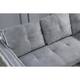 Morden Fort Velvet Reversible Sleeper Sectional Sofa L-Shape with big Storage