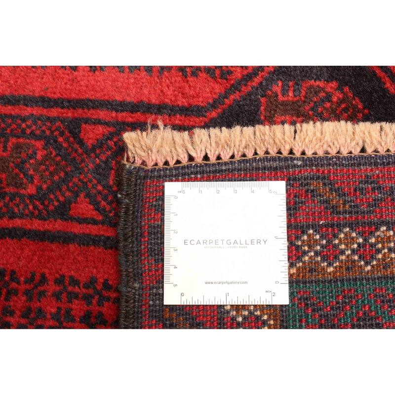 ECARPETGALLERY Hand-knotted Teimani Red Wool Rug - 2'10 x 4'11