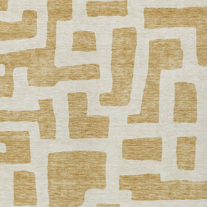 HomeRoots Abstract Transitional Rectangle Outdoor Rug