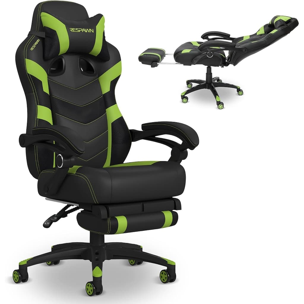 RESPAWN 110 Pro Gaming Chair - Gaming Chair with Footrest, Ergonomic Computer Desk Chair