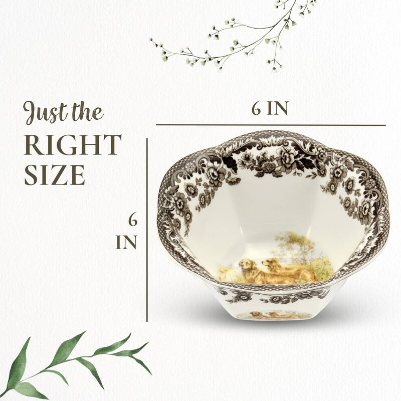 Spode Woodland 6 in Nut Bowl Assorted Animal - 6 Inch