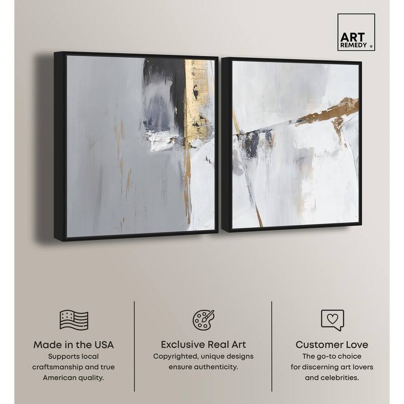Cracks of Creation I Canvas Set of 2 by Art Remedy