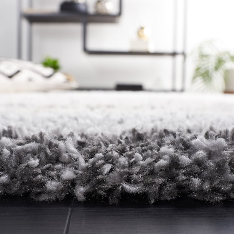 SAFAVIEH Fontana Shag Mariosa Modern Stripe 2-inch Thick Rug