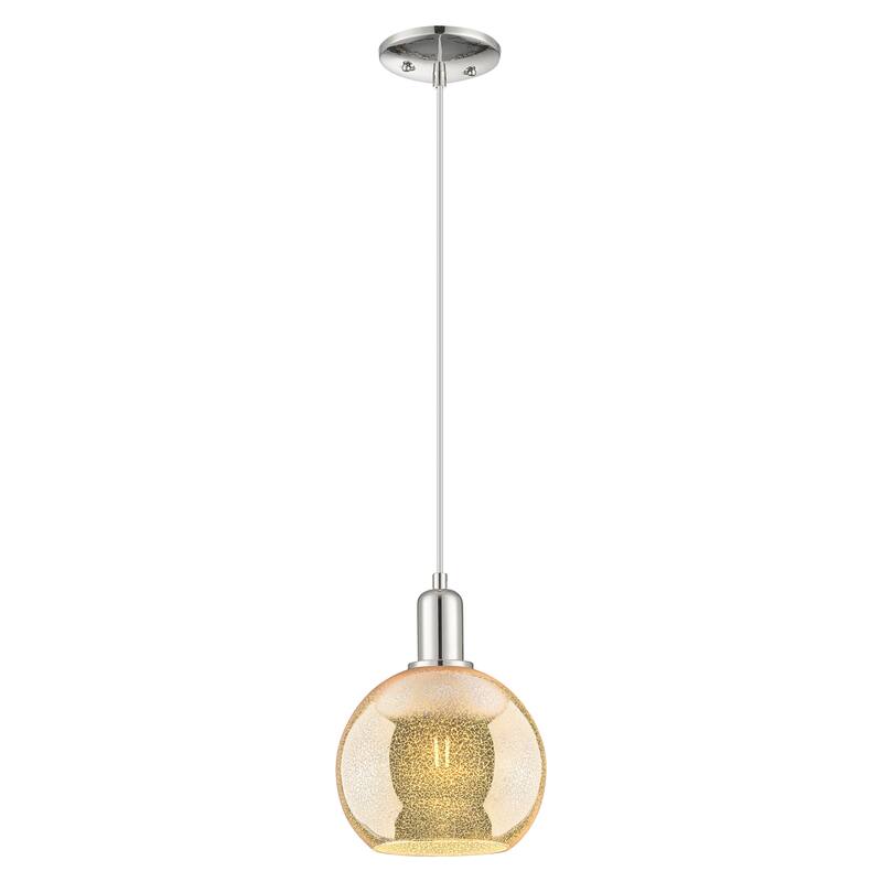 Innovations Lighting Endless Possibilities Arcadia - Athens - 1 Light 8" Cord Hung Mini Pendant - Mercury/Polished Nickel