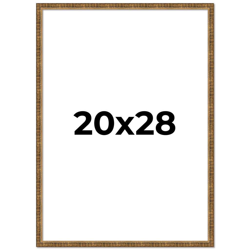 20x28 Frame Gold Picture Frame - Complete Modern Photo Frame Includes