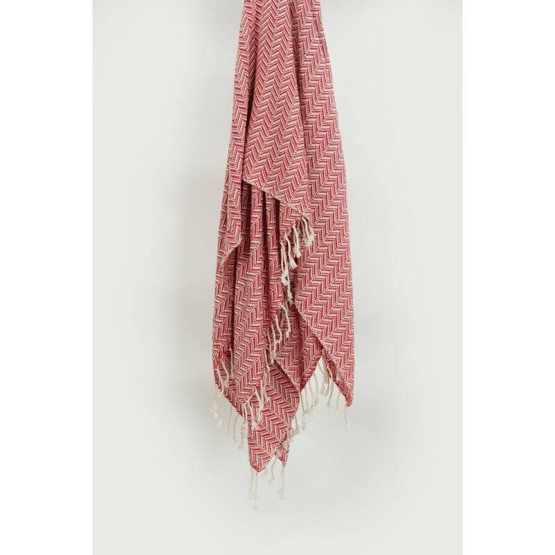 Rizzy Home Chevron Hand Loomed Woven Throw